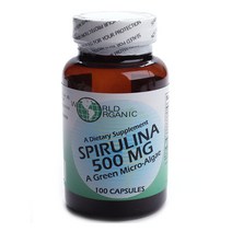월드오가닉 스피룰리나 500mg 캡슐 무설탕, 100개입, 1개