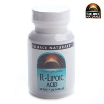소스내츄럴스 R-리포익 애시드 50mg 글루텐 프리 비건 무설탕 타블렛, 30개입, 1개