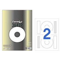 폼텍 CD/DVD 라벨 CS-3642P, 화이트