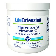 Life Extension 에페르베센트 비타민 C 마그네슘 크리스탈, 180g, 1개