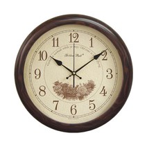 골든벨 p중형 무소음 벽시계 4403, 월넛-장미