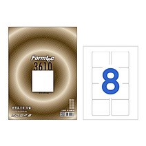 [한국폼텍] 레이져/잉크젯 라벨LS3610_8칸, 100매, 8칸