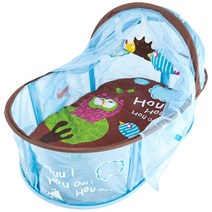 루디 도도 휴대용 유아 침대, 부엉이 블루