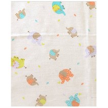천마당 밤부 손수건 커트지 별에서 온 코끼리 2컷 십자수 원단 110 x 72 cm, 1개