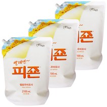 NEW피죤 2100ml 리필 섬유유연제, 2.1L, 3개