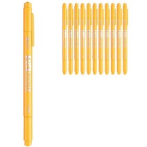 모나미 NEW라이브칼라 수성펜, 골드옐로우, 12개