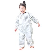 플리에 전신미술가운 일반형 곤색하트 S, 1개, 크림