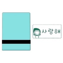 퍼니맨 S-23 의류네임 스탬프 녹색잉크, 그린케이스, 1개