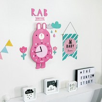퍼니즈 어썸프렌즈 움직이는추시계 A 데코풀세트, 토끼