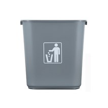 FABULOUS 오피스 휴지통 32L, 그레이, 1개