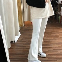 최신마미 임부용 핀턱 부츠컷팬츠