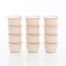쿡앤밥 심플 모노쿡 밀폐용기 세트, 1세트, 오트밀 12p