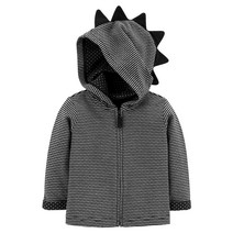 카터스 남아용 스파이크 장식 긴팔 후드 집업