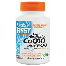 닥터스베스트 하이 앱솔션 CoQ10 플러스 PQQ 베지 캡, 60정, 1개