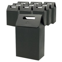 도나앤데코 손잡이상자 대, 블랙, 10개입