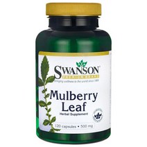 스완슨 멀베리 잎 500mg 캡슐, 120개입, 1개