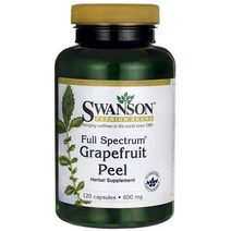 스완슨 풀 스펙트럼 자몽 필 600mg 캡슐, 120개입, 1개