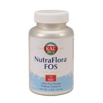 Kal 뉴트라플로라 FOS 100% 퓨어 파우더, 113g, 1개