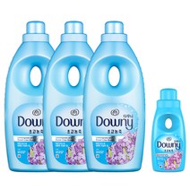 다우니 초고농축 섬유유연제 레몬그라스와 달콤한 라일락향 1L x 3p + 200ml, 1세트