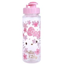 릴팡 헬로키티 벚꽃 스탬프 보틀, 투명, 500ml