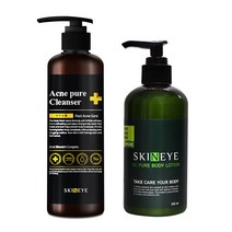 스킨아이 아크네 퓨어 클렌저 300ml + AC퓨어 바디로션 250ml 세트, 1세트