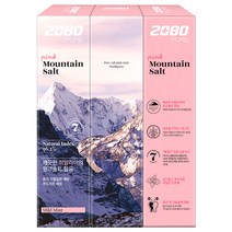 2080 퓨어 마운틴 핑크 솔트 치약, 120g, 3개