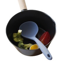 (국산) 파스텔 실리콘 국자 (소)- 4color, 블루, 1개