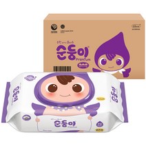 순둥이 프리미엄 엠보싱 아기 물티슈 캡형 65평량, 70매, 10개