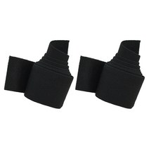 코하스아이디 프리미엄 고탄력 허리밴드 고무줄 50mm, 블랙, 2개입