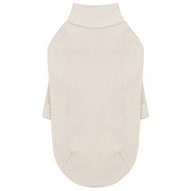 퍼피엔젤 데일리 폴라 골지 애견 티셔츠, 아이보리