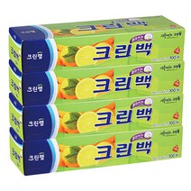 크린랲 뽑아쓰는 크린백 대 30 cm x 45 cm, 대(L), 100개입, 4개