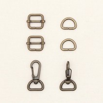 해피베어스 가방끈 연결고리세트 15 mm, 엔골드, 2세트