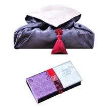 [팔복상회 전통공예품] 현금 예단 세트 (바이올렛) 전통 기념품 전통결혼 혼례품, 신랑(봉채) 2색함