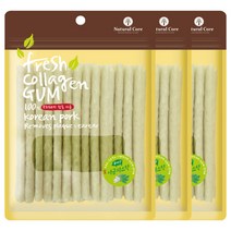 네츄럴코어 애견용 프레쉬 콜라겐 스틱 20P, 시금치 맛, 3개입