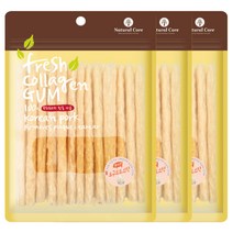 네츄럴코어 애견용 프레쉬 콜라겐 스틱 20P, 요구르트 맛, 3개입