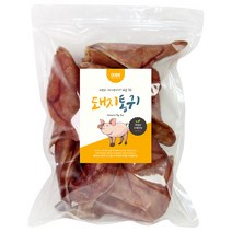 웁스 반려견 간식 돼지 500g, 돼지 통귀, 1개