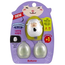 폴라패밀리 자동차 통풍구형 방향제 몽이 라벤더향 본품+리필, 1개, 1개