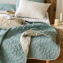 더자리 에코 항균 마이크로 누빔 이불 앤 스프레드, 믹스에이슨민트