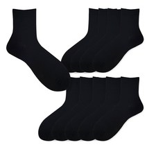 구냥씩 남성용 클래식 무지 중목 양말 10켤레