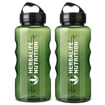 허벌라이프 휴대용 물통 2p, 그린, 1L