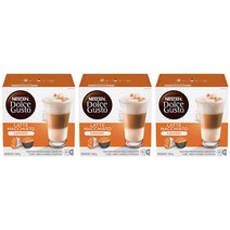 네스카페 돌체구스토 캐러멜 라테 마키아토 커피캡슐 6g x 24p + 밀크캡슐 15g x 24p, 1세트