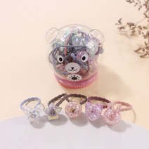 비단길 캔디곰 크랙 머리끈 20p + 케이스 세트