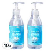 슈퍼케어 세이프 핸즈 손 소독젤 62% 펌프형, 500ml, 10개