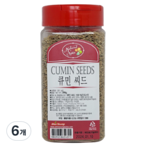 내츄럴스파이스 큐민 씨드, 200g, 6개