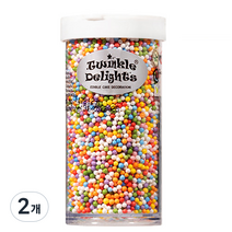 퀄리티스프링클 레인보우 넌패럴 스프링클, 75g, 2개