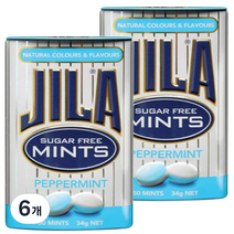 자일라 페퍼민트캔디 (무설탕), 34g, 6개