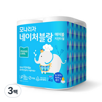 모나리자 네이처블랑 에어볼 키친타올 150매, 3팩, 4개입
