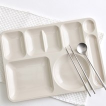 로흐야 멜라민 급식 식판 717, 연베이지