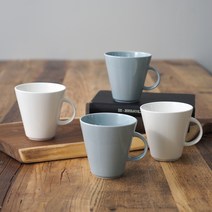 보울보울 어반데일리 머그컵 화이트 2p + 그레이 2p, 혼합 색상, 1세트