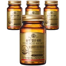 솔가 엽산 400, 100개입, 4개